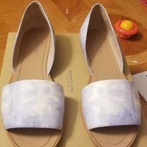 Mallory Tie-Dye Leather D’Orsay Flat